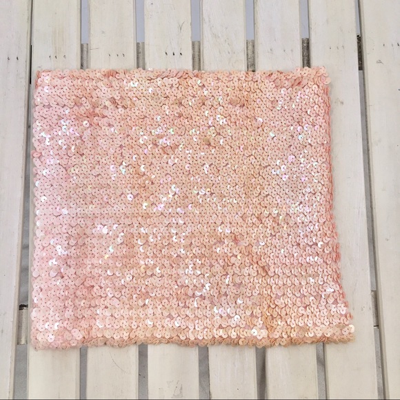 Moda International Other - Moda Internat Pink Sequin Bra Bandeau Tube…